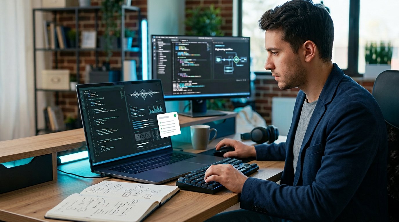 Live Interview Assistant for Technical Interviews hero image showing a software interview preparation workspace